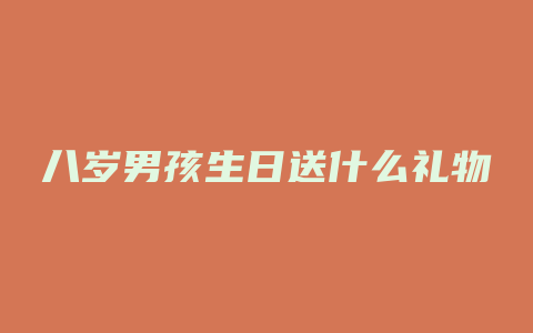 八岁男孩生日送什么礼物