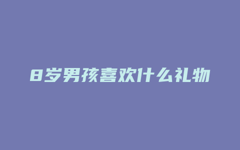 8岁男孩喜欢什么礼物