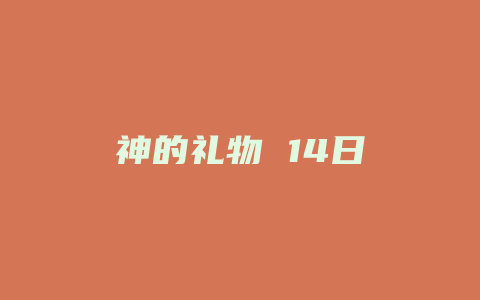 神的礼物 14日