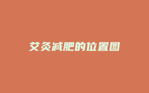 艾灸减肥的位置图